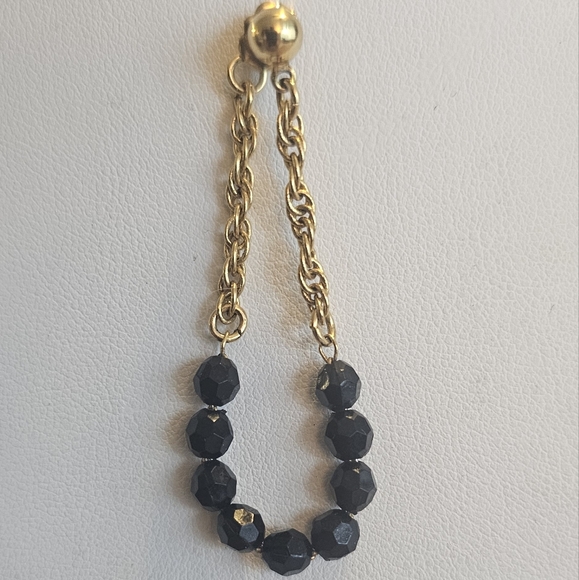 Elegant & Unique Black Spinel Stud Earrings. - Picture 2 of 5